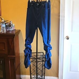 Beautiful scrunched bottom stretchy denim  jeans